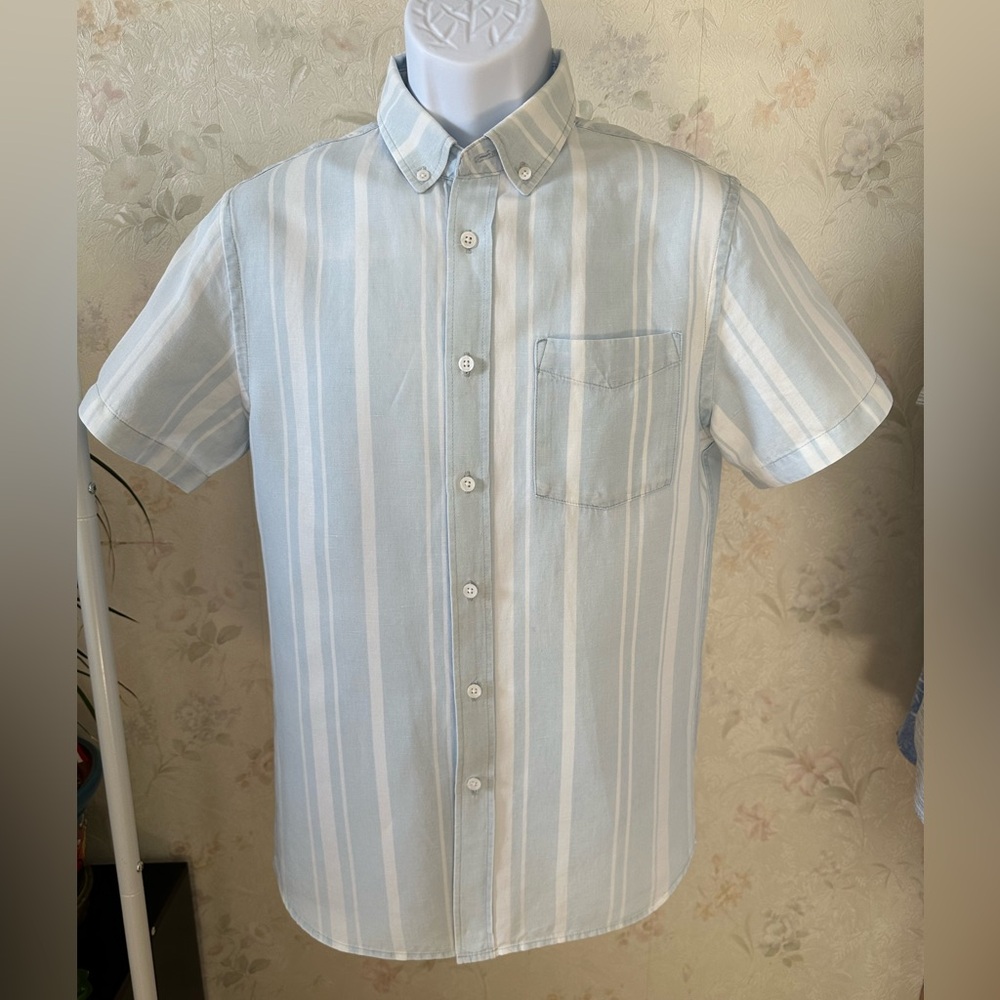Saturday New York City shirt with short sleeve,button down.Size S